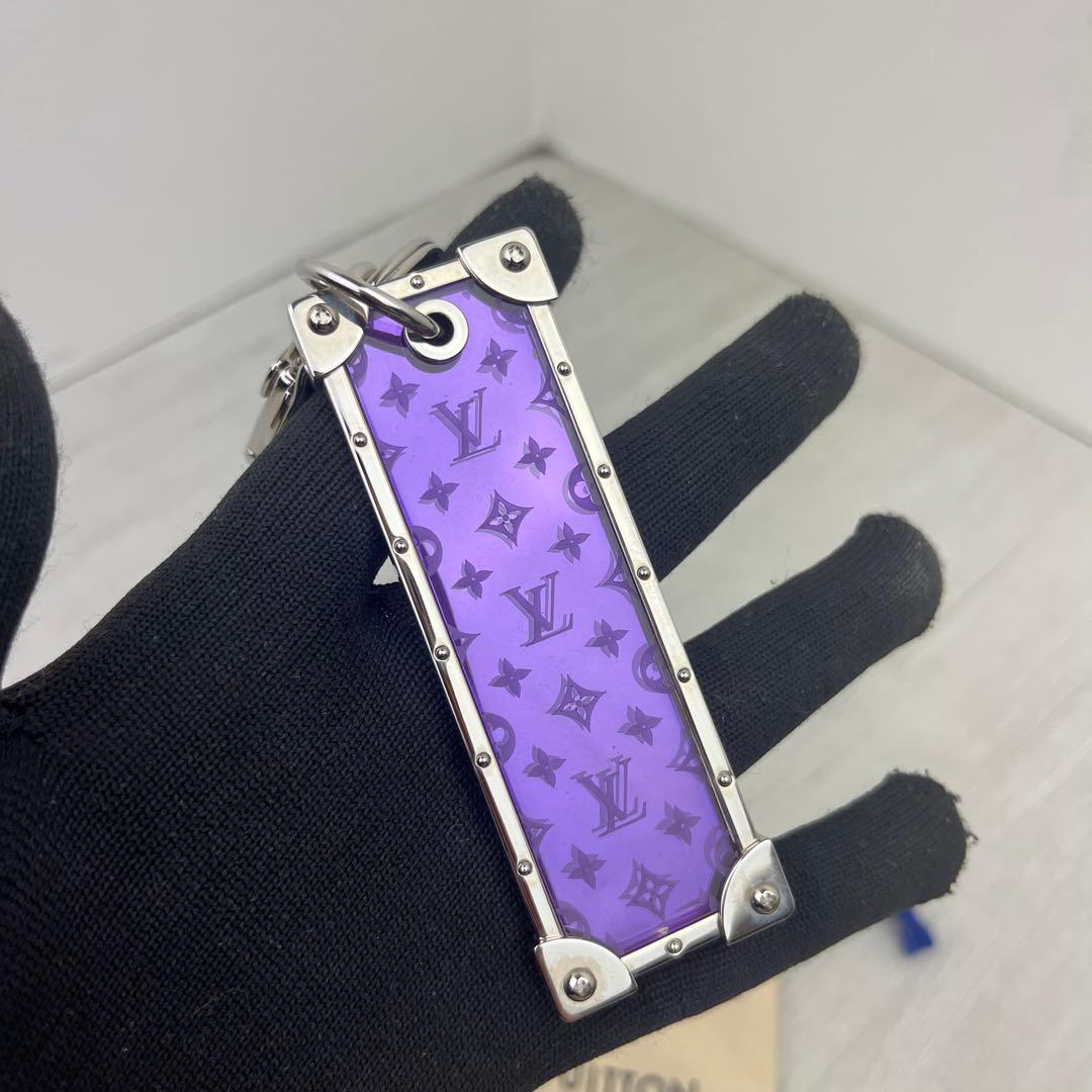 極美品✨ LOUIS VUITTON キーホルダー キーリング パープル