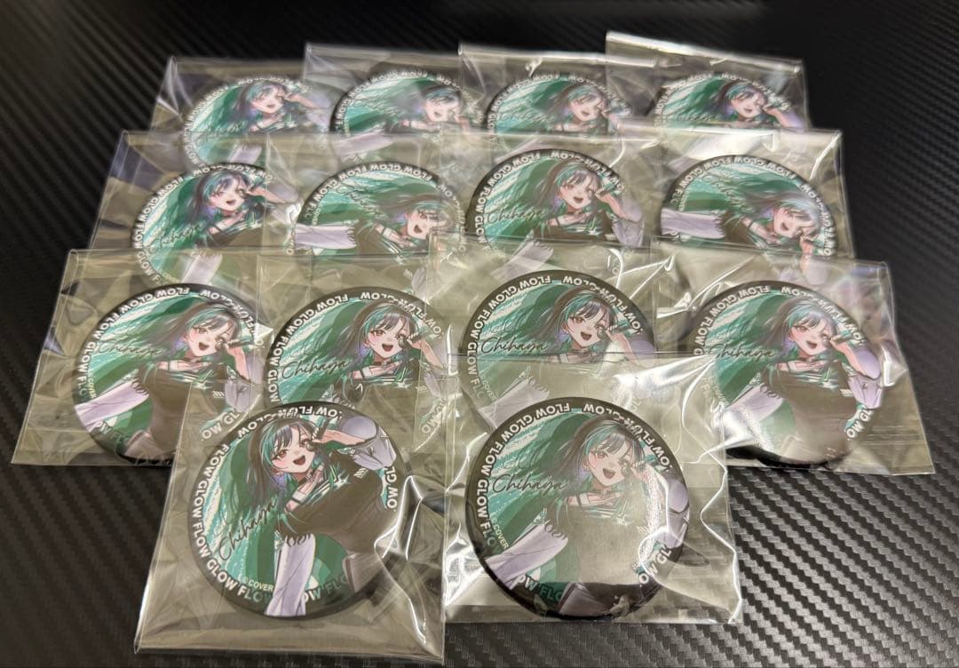 ホロライブ FLOWGLOW 輪道千速 缶バッジ