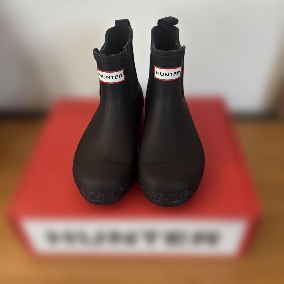 美品　HUNTER レインシューズ　24cm