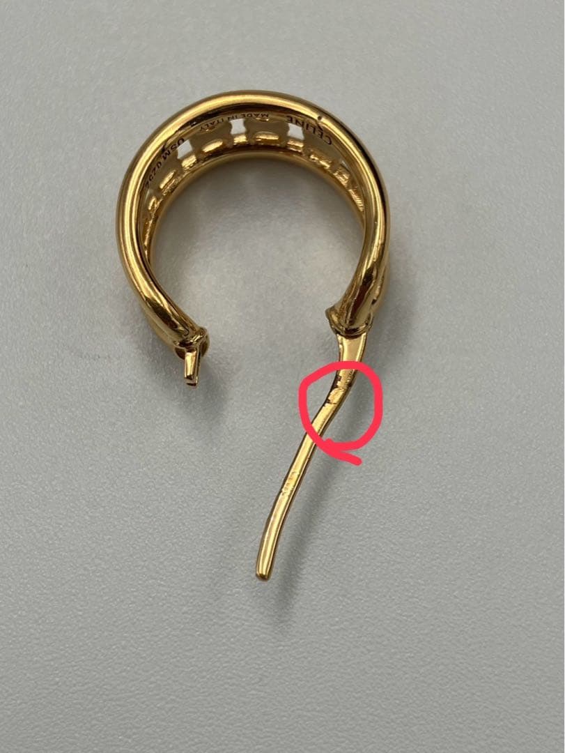 【片耳のみ】CELINE セリーヌ マカダム ピアス