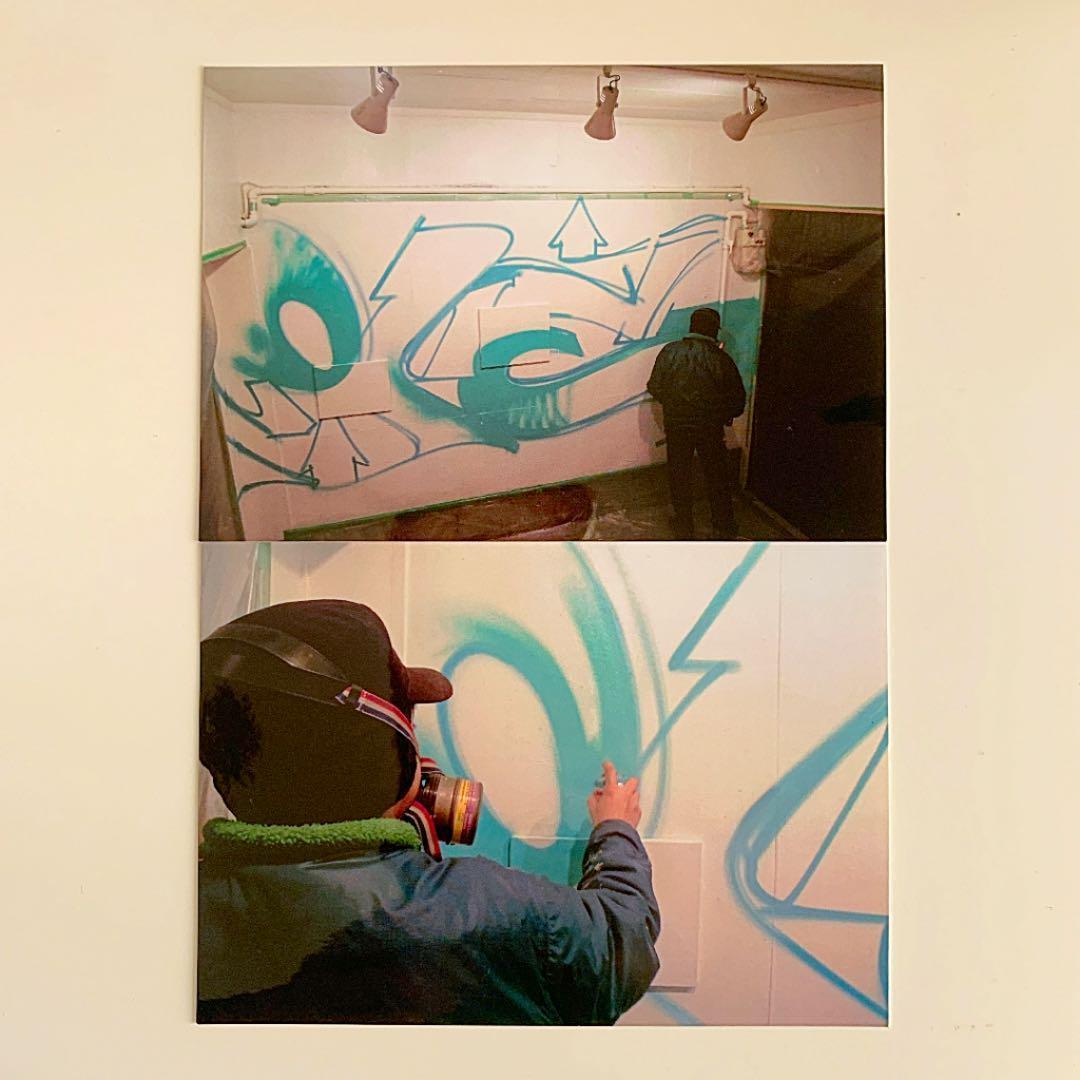 【一点物】ZENONEキャンバス 額付き 作品 匿名発送　スプレー缶