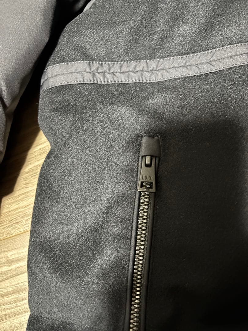 定価99000円　DUNO PALM ウールナイロン フーデッドダウンジャケット