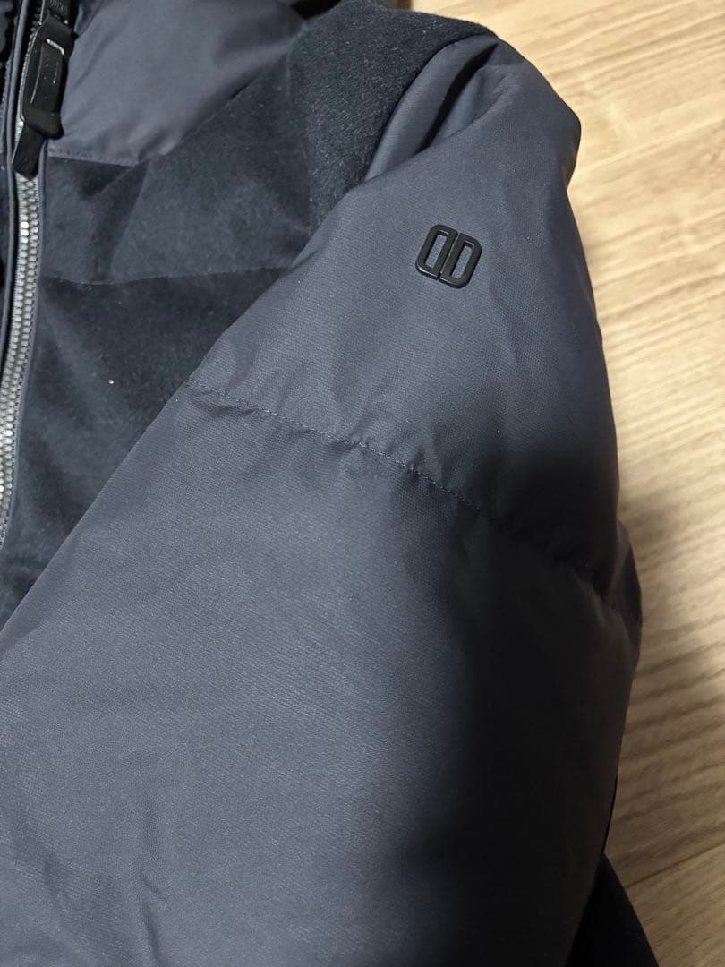 定価99000円　DUNO PALM ウールナイロン フーデッドダウンジャケット