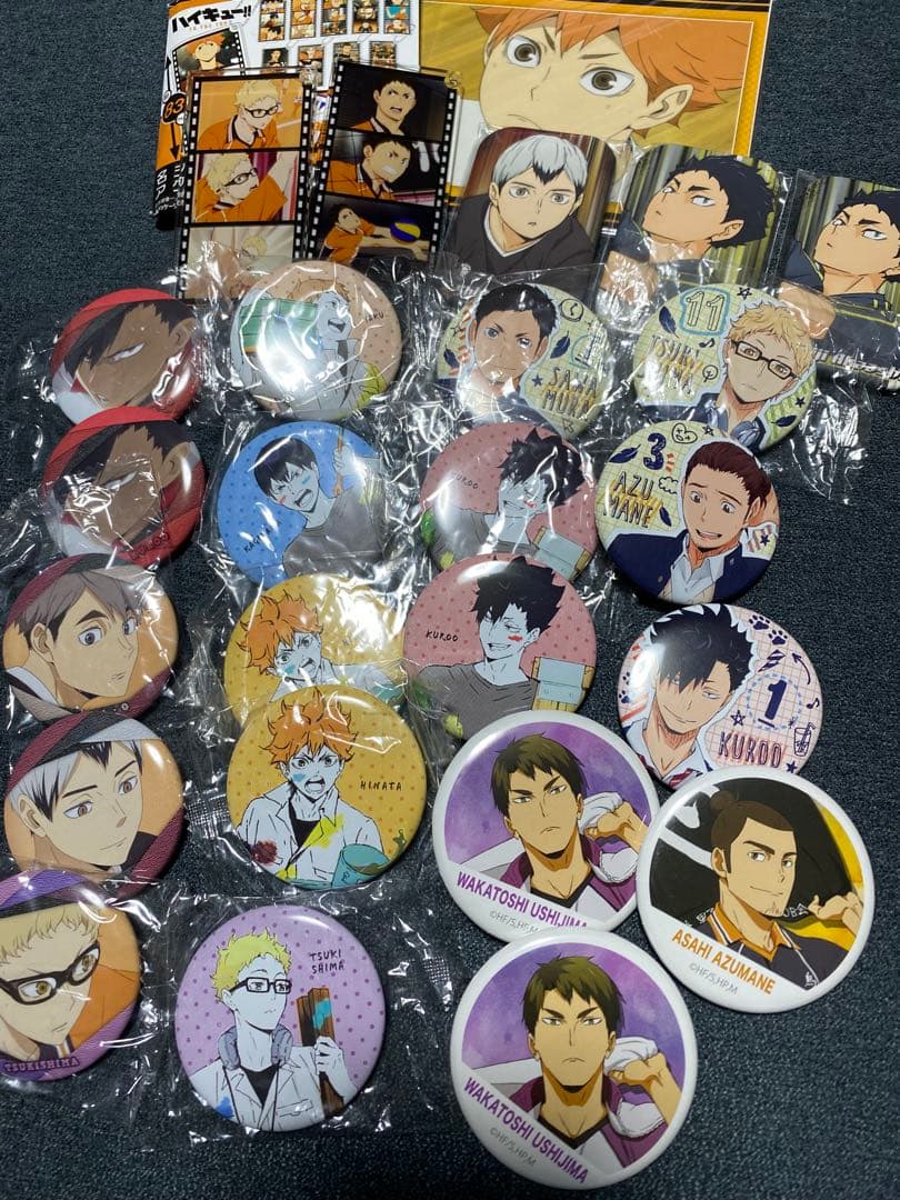ハイキュー 缶バッジ＆アクリルスタンド