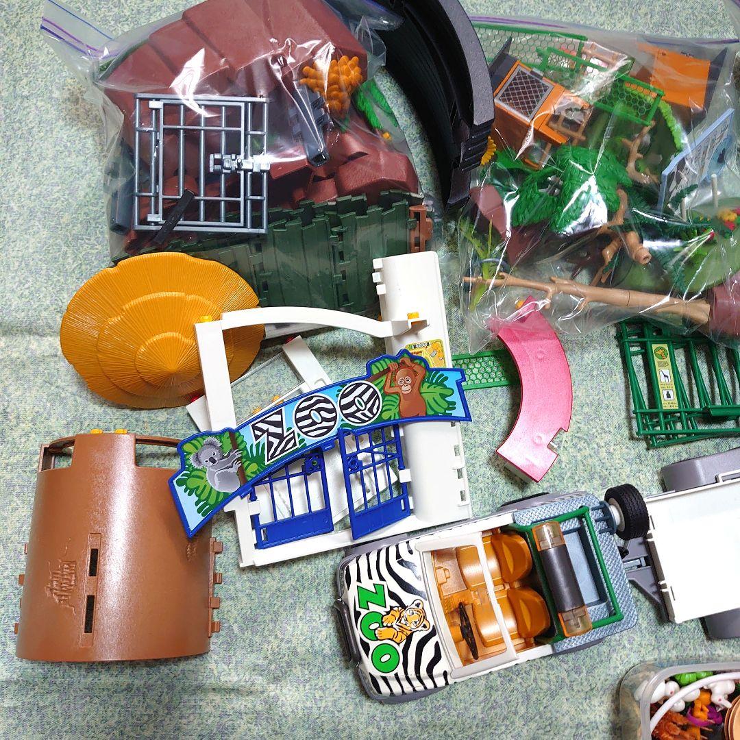 プレイモービル　ZOO　サファリパーク　ペンギン　キリン　猫　色々セット