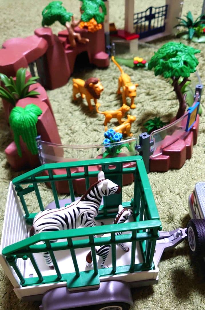 プレイモービル　ZOO　サファリパーク　ペンギン　キリン　猫　色々セット