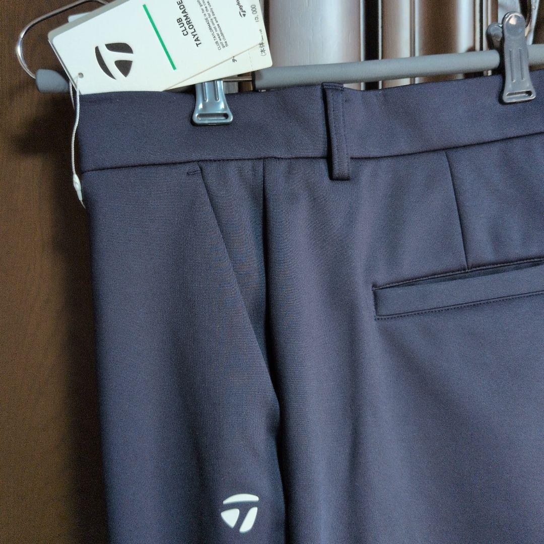 テーラーメイド:メンズ:胴囲88cm:ロゴライン 裏起毛ロングパンツ :ネイビー