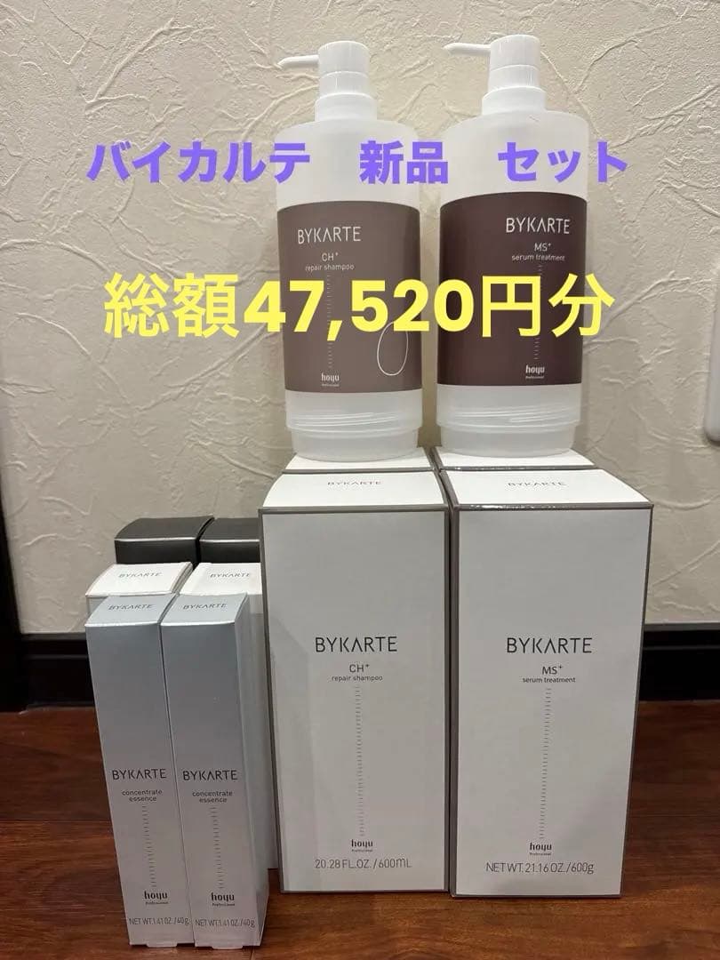 【超お得】ホーユー　バイカルテ　ヘアケア総額47,520円分　BYKARTE