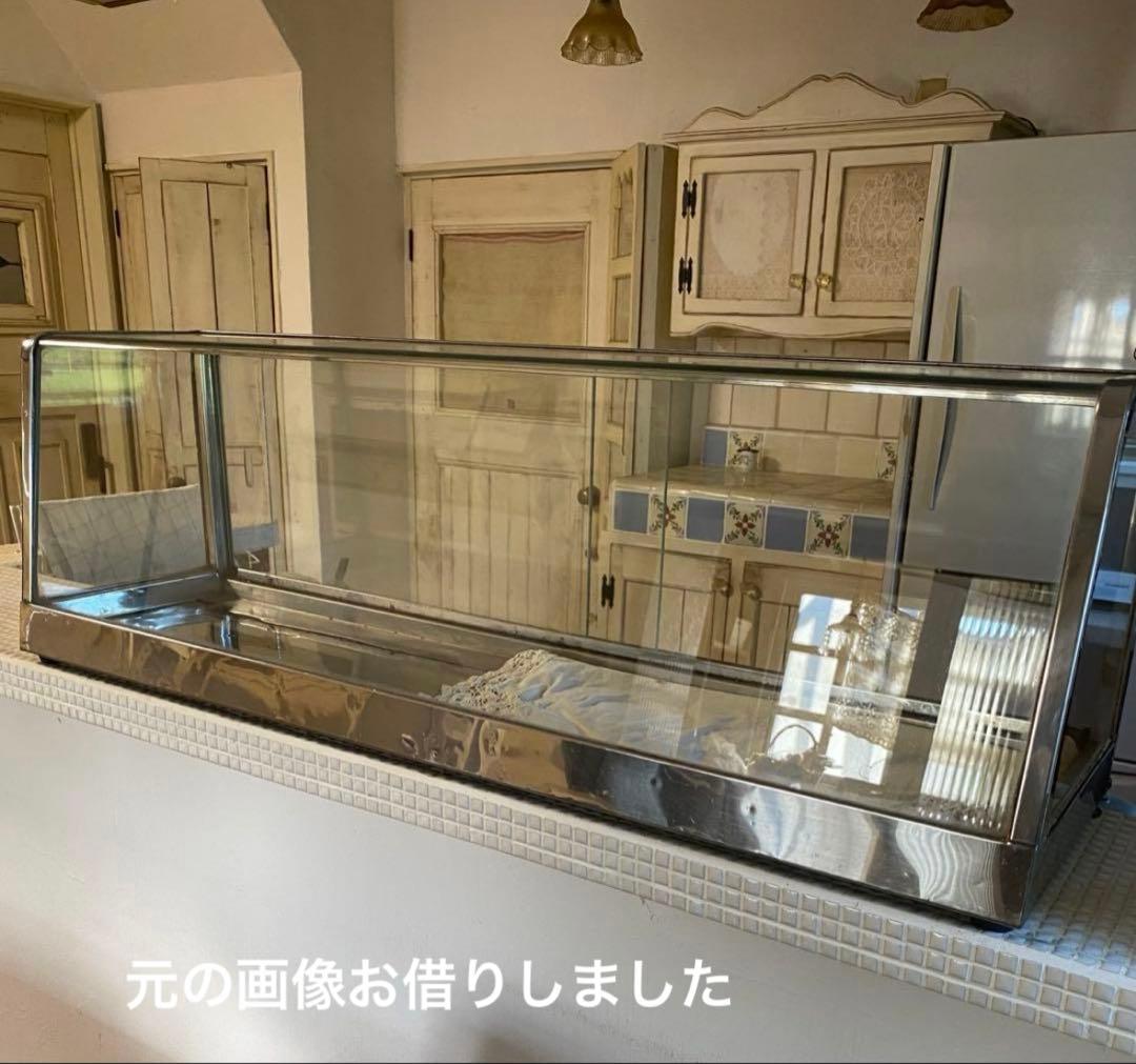 カフェ什器　ガラス　陳列　ショーケース　ディスプレイケース