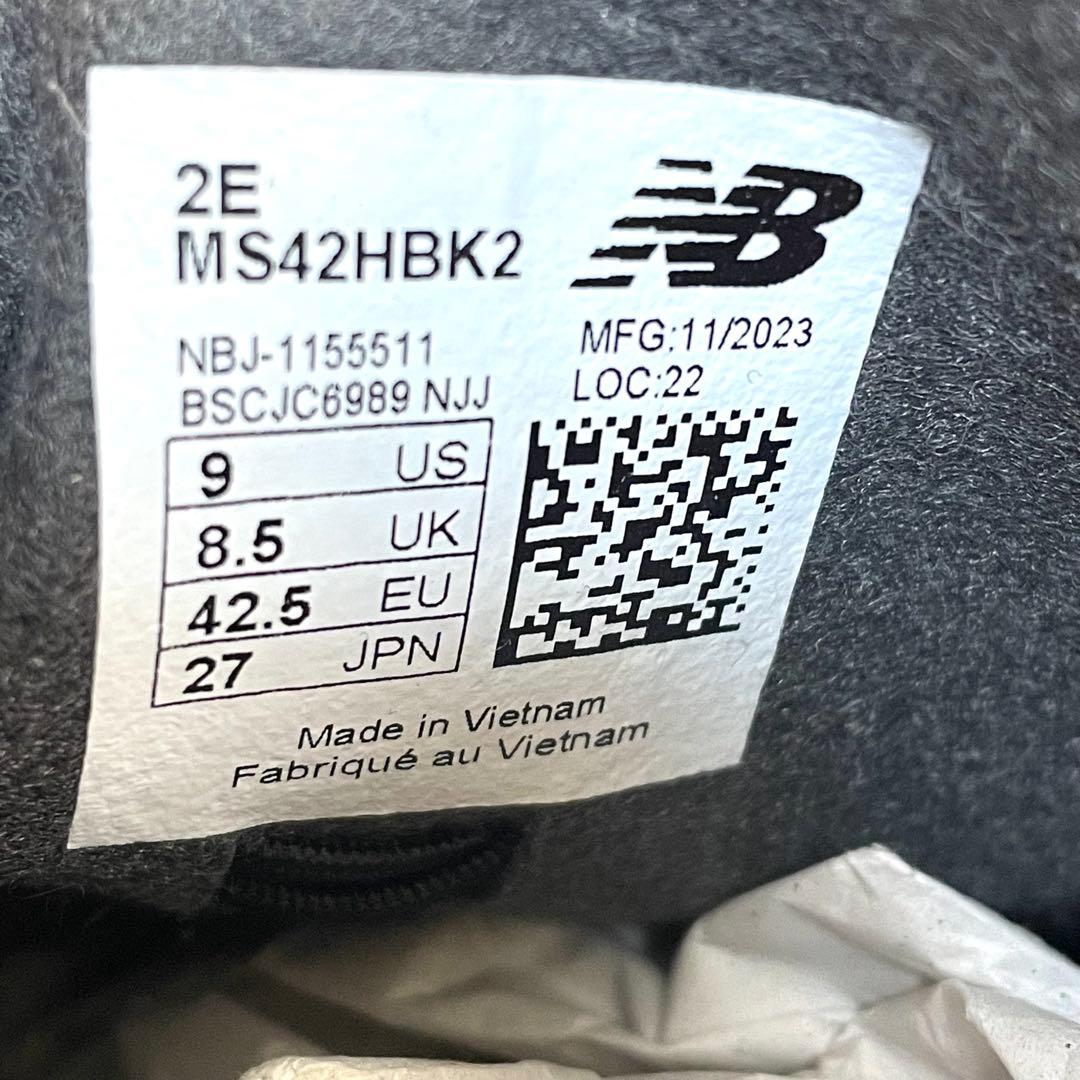 【新品】 ニューバランスサッカースパイク442 TEAM HG BK2 黒 27