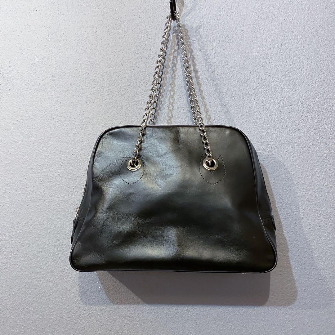 コムデギャルソン 青山バッグ 本ライン特別仕様 ブラック 台形ステアバッグ