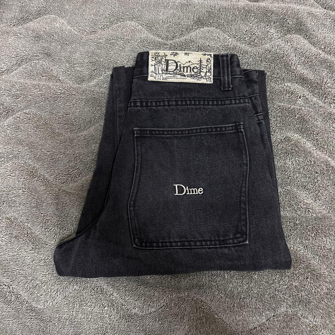Dime ブラックデニム ストレート Sサイズ