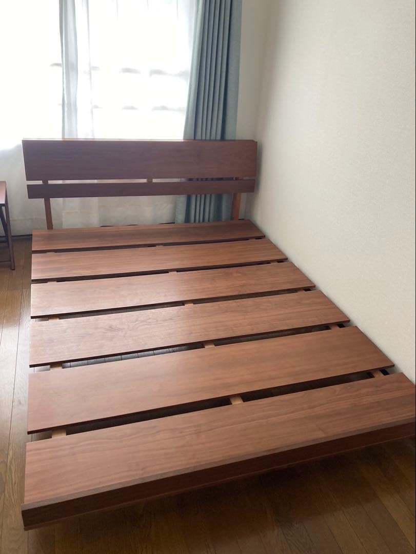 【取りに来れる方のみ】ニトリ木製すのこベッドフレームダブルサイズ