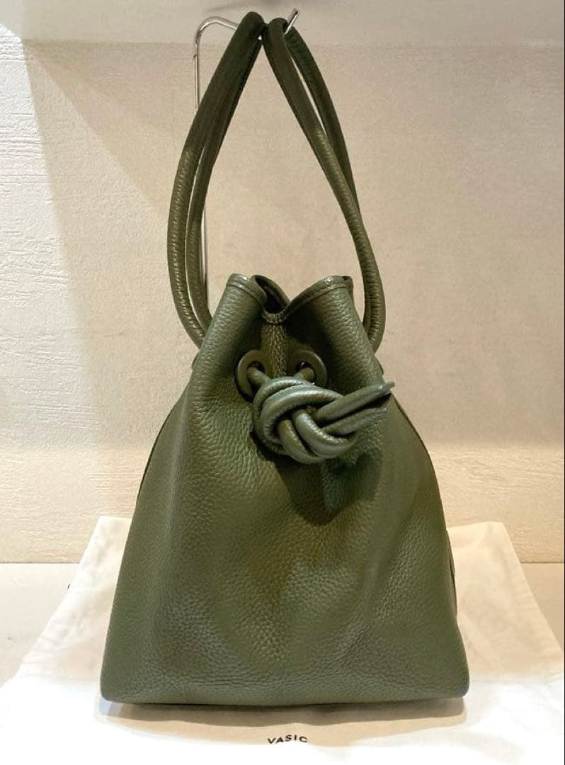 【美品】VASIC BOND ハンドバッグ　ショルダーバッグ　グリーン