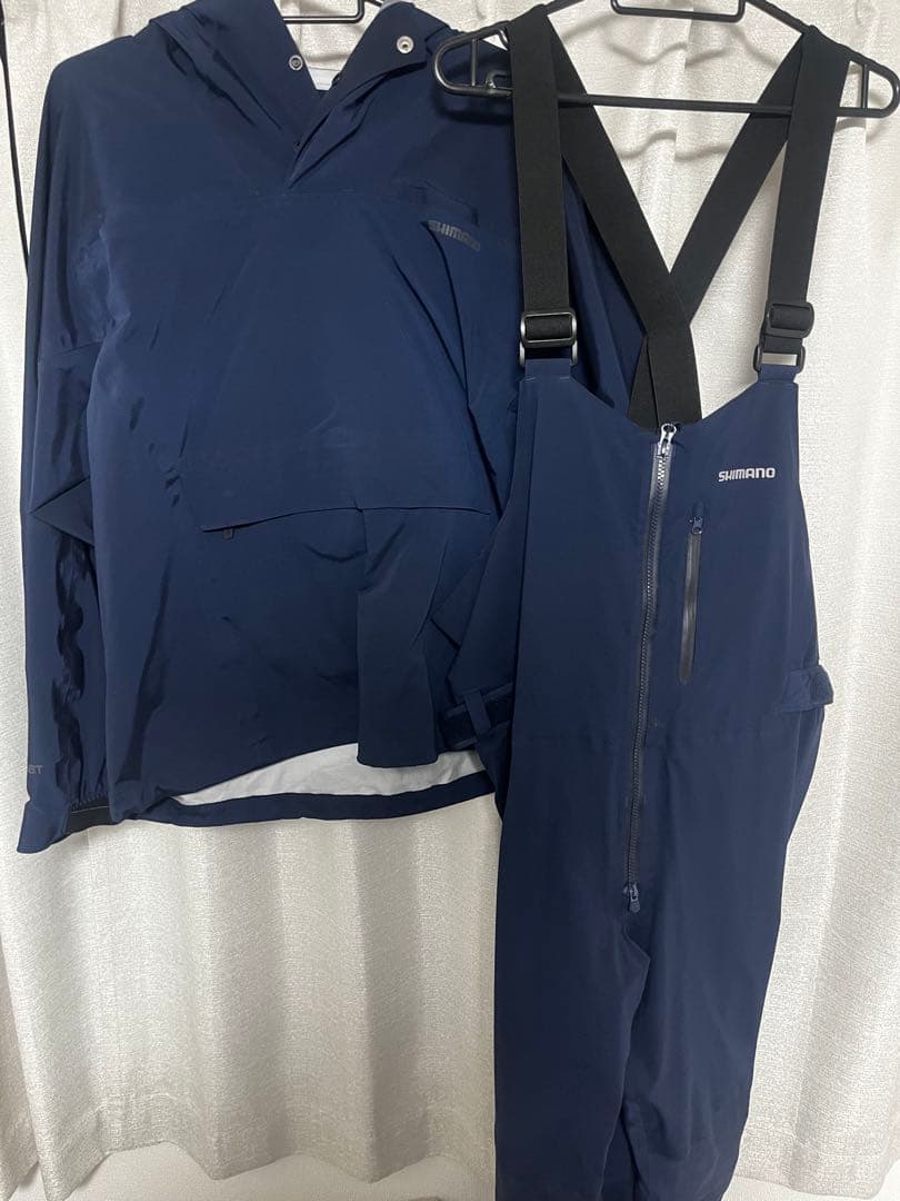 SHIMANO ネイビー レインウェア XL