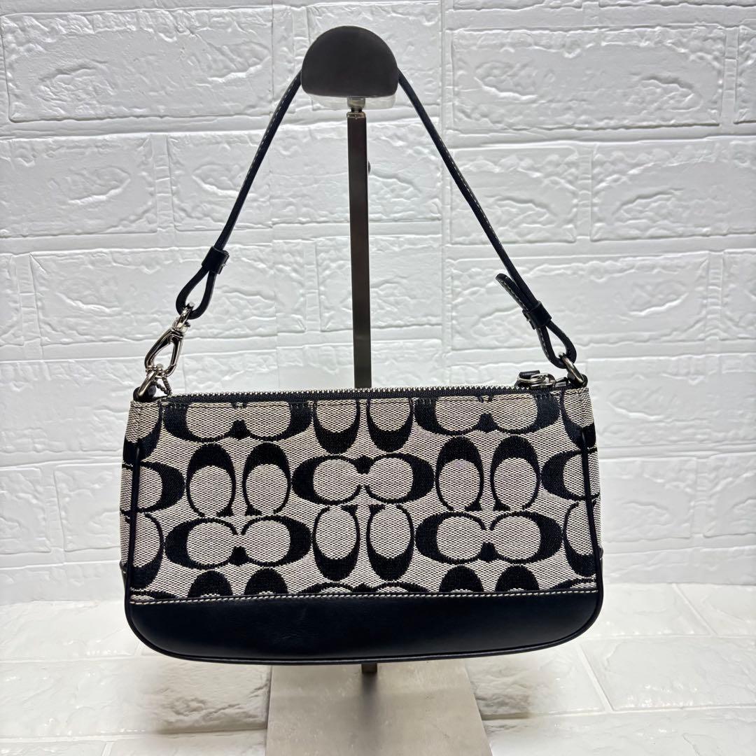 COACH コーチ アクセサリーポーチ シグネチャー キャンバス レザー