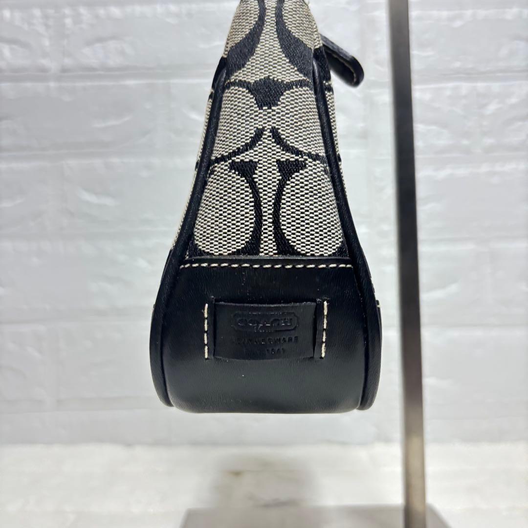 COACH コーチ アクセサリーポーチ シグネチャー キャンバス レザー