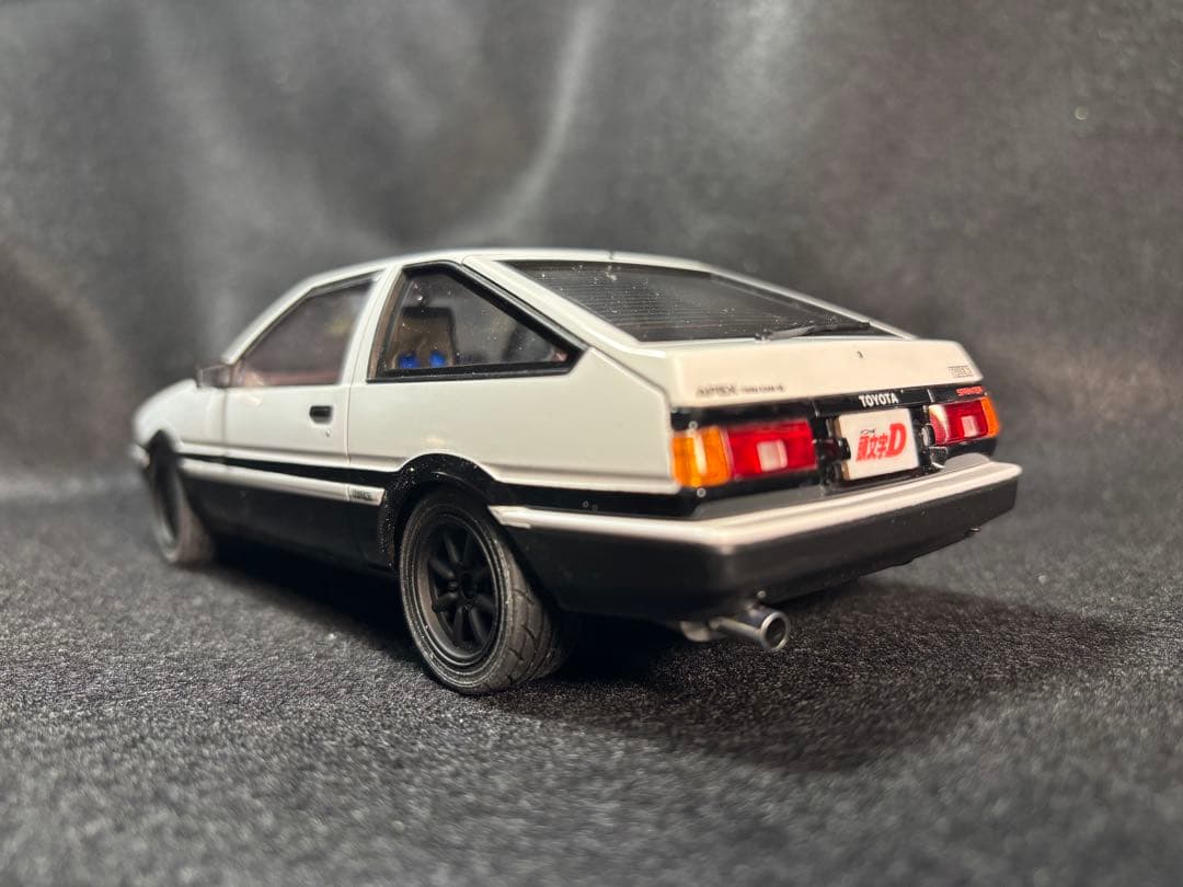 イニシャルD 藤原拓海　AE86トレノ　アオシマ1/24 全塗装完成品