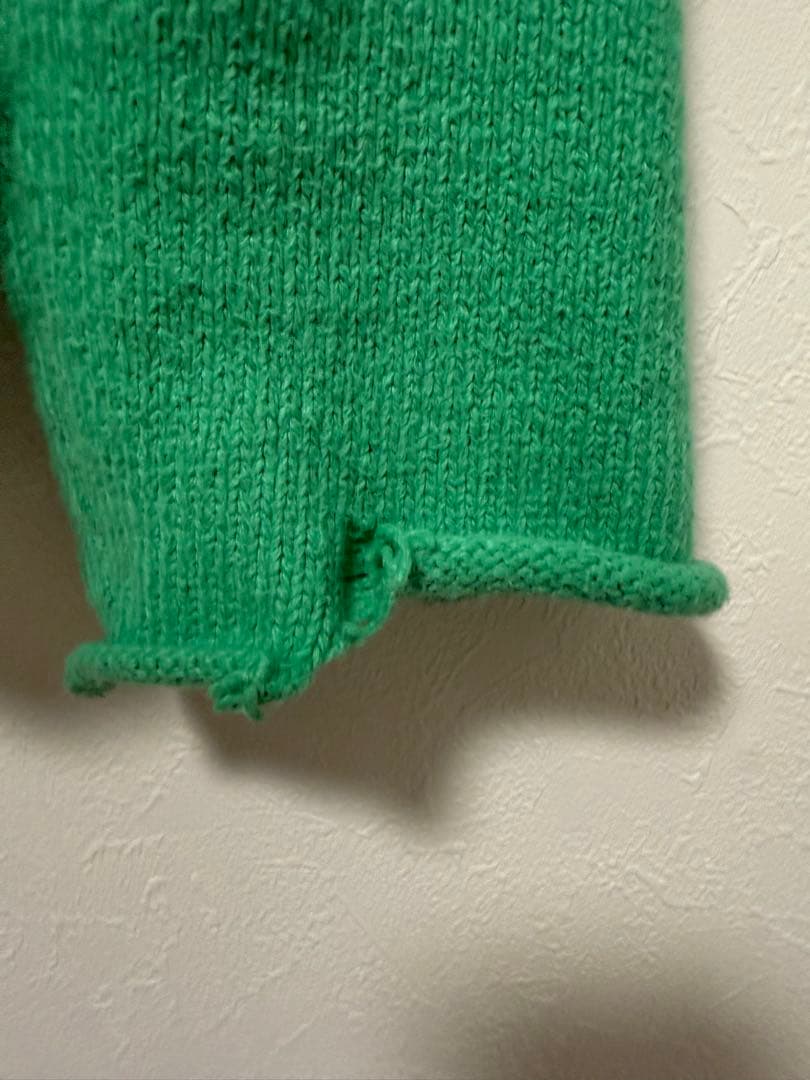【Off-White 】モヘア ニットセーター グリーン　Mサイズ