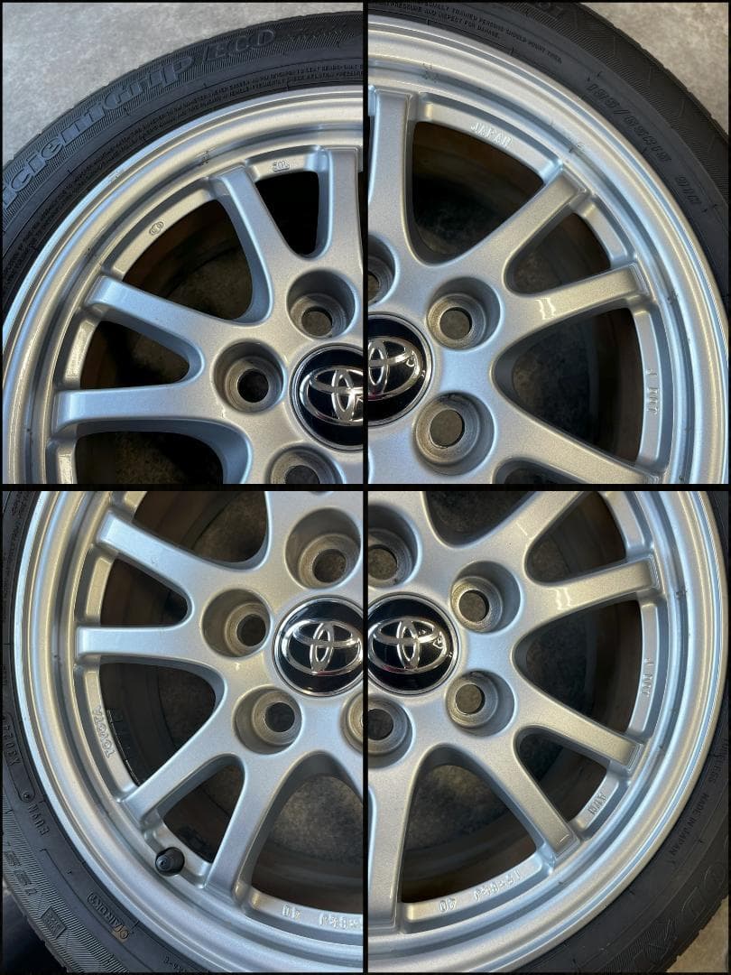 【ヒロ】GOOD YEAR 15インチタイヤ プリウス 純正ホイール4本