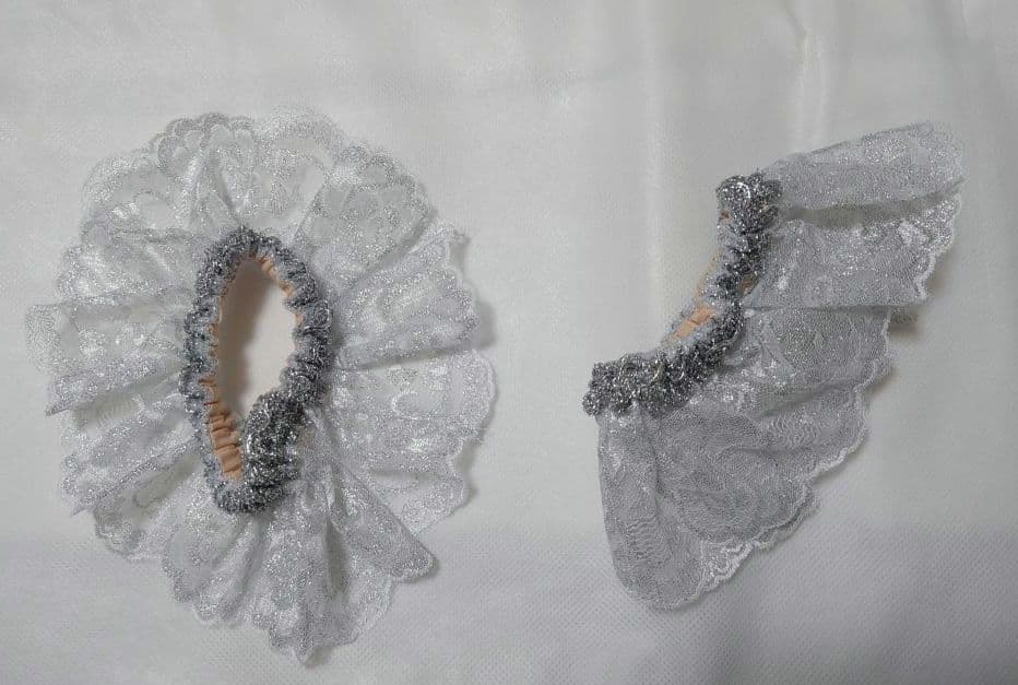 バレエ衣裳コスチューム白×シルバーエトワール/シンデレラ/グランパクラシック美品