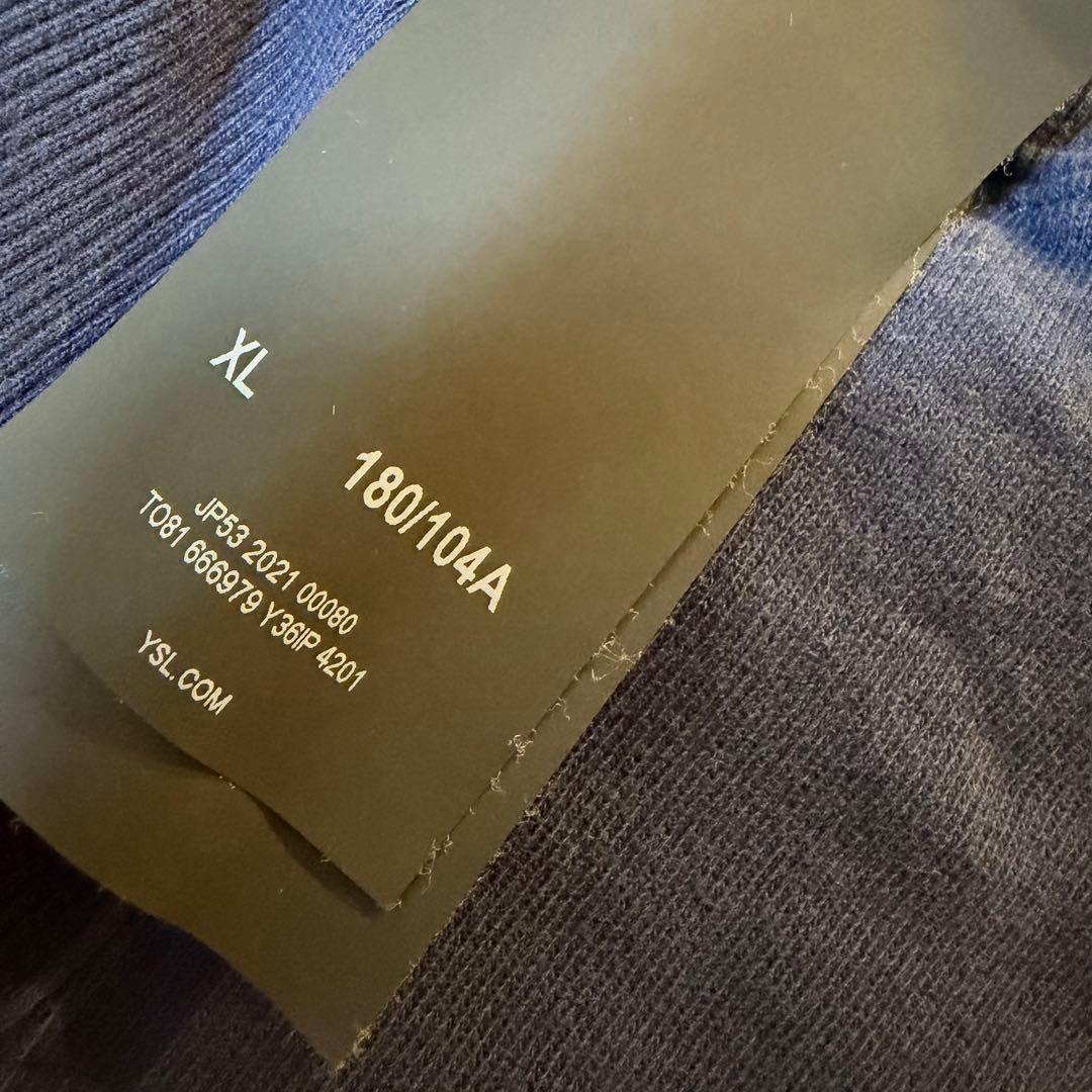 YSL ネイビー クルーネック トレーナー