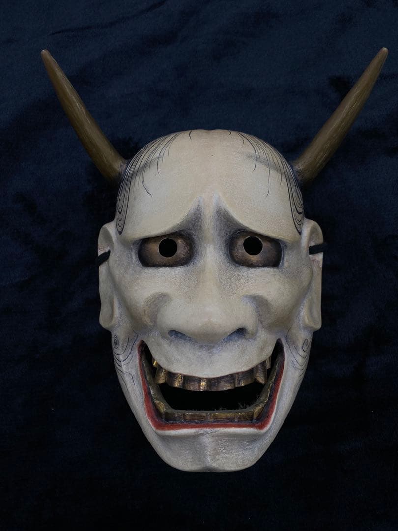 【希少】【美術品】【伝統芸能】能面　白般若 作者:辻高毅　先生