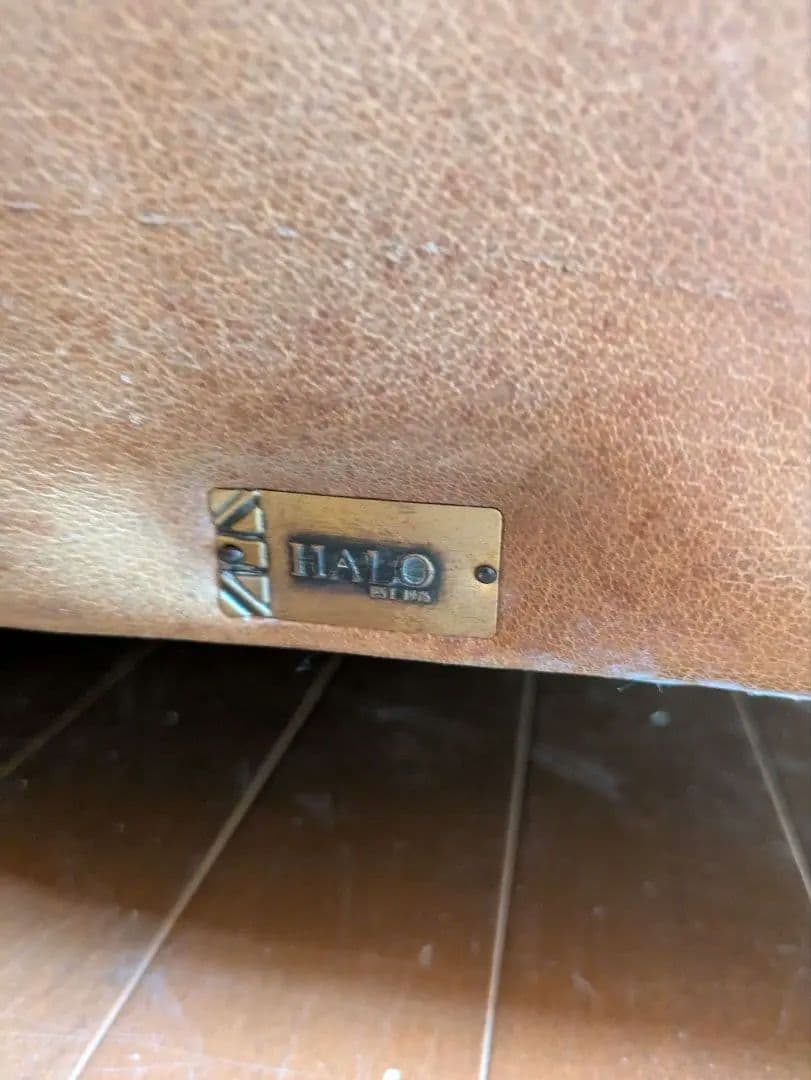 アスプルンド　ハロソファ1.5P　ギル総本革