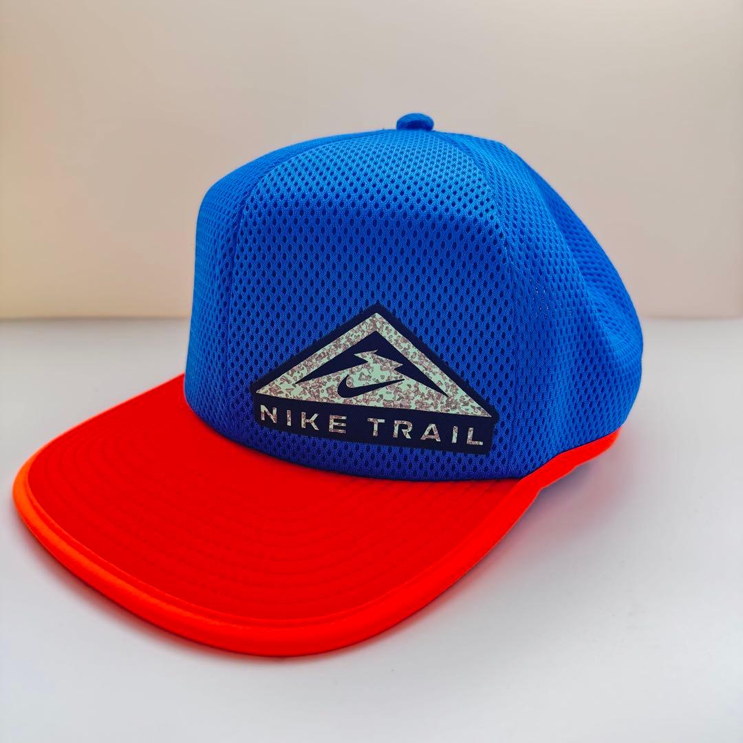 NIKE TRAIL メッシュ キャップ 青・オレンジ