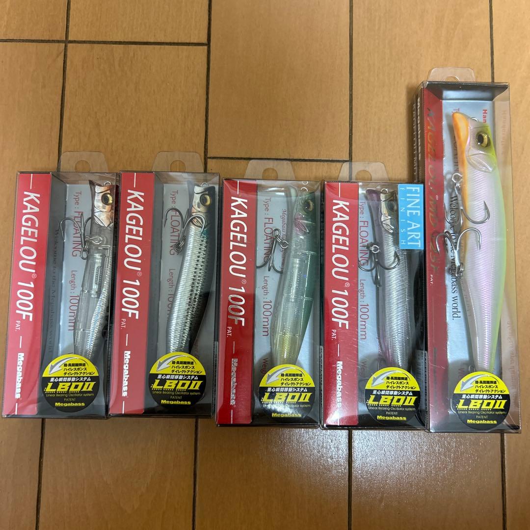 メガバス　カゲロウ100F4個 & MD125F