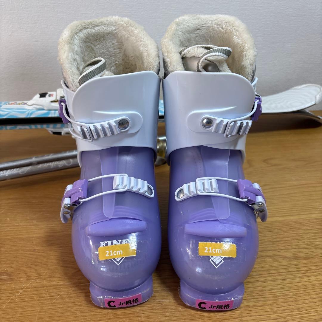 ジュニアスキーセット　VolklFLAIR 110cm 21cm ストック付