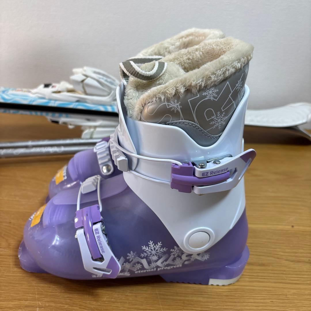 ジュニアスキーセット　VolklFLAIR 110cm 21cm ストック付