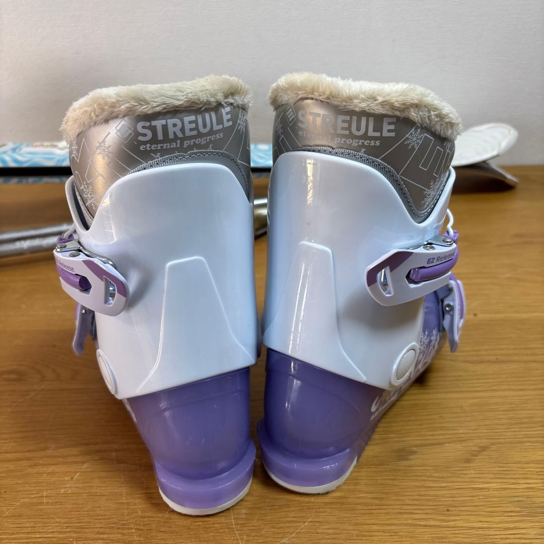 ジュニアスキーセット　VolklFLAIR 110cm 21cm ストック付