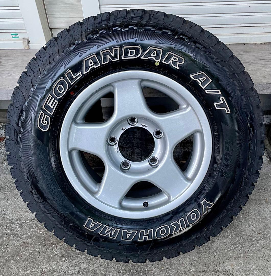 5本 ブラッドレーV ヨコハマ ジオランダー G015 A/T 16ランクル