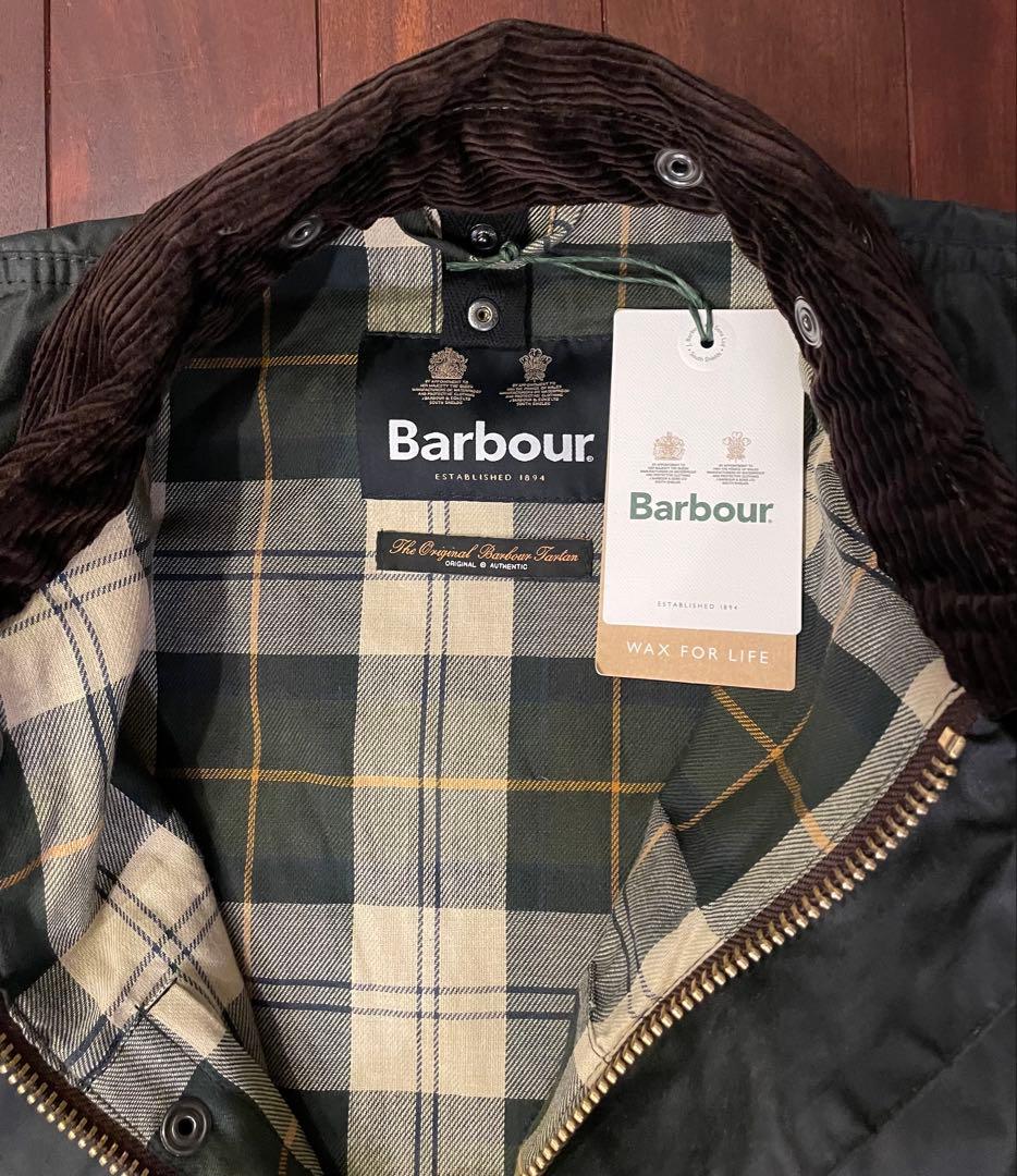 新品 BARBOUR BORDER セージ 36サイズ