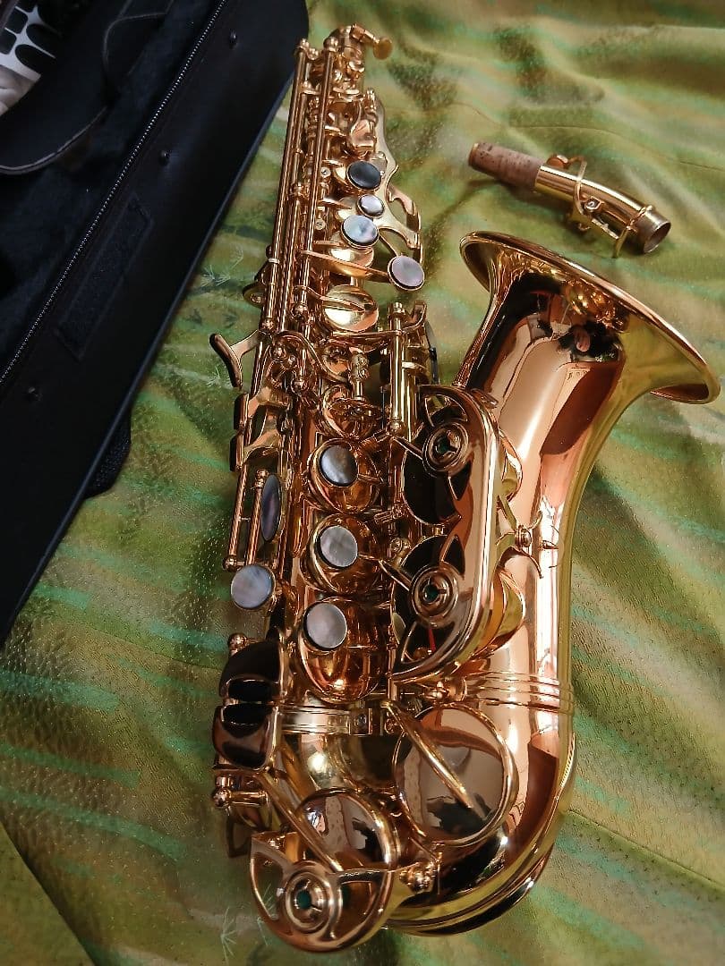 ソプラノサックス　ノーブランド良品　演奏確認済み！カーブドソプラノ