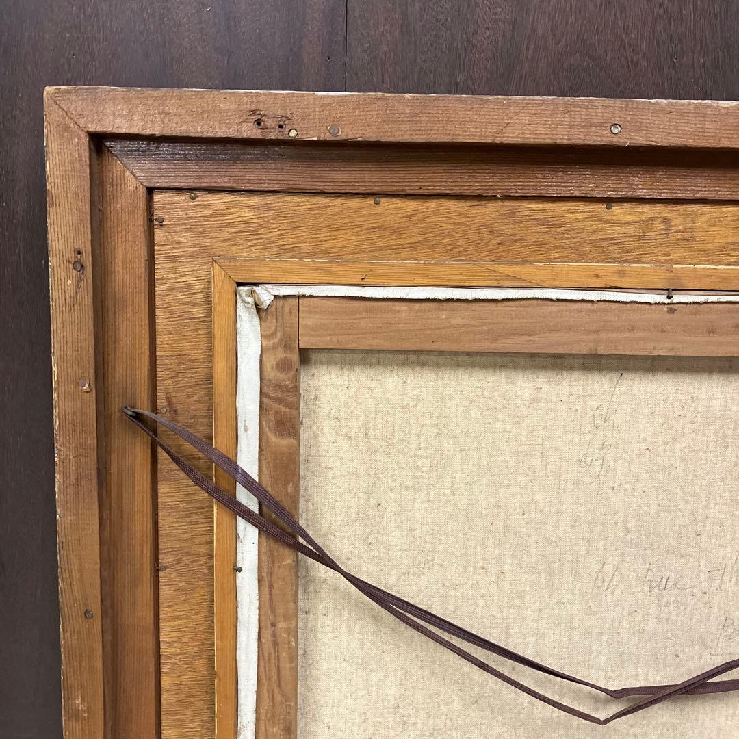 アンティーク 油絵 油彩画 風景画 立体画 絵画 アート 美術 芸術 額縁 額装