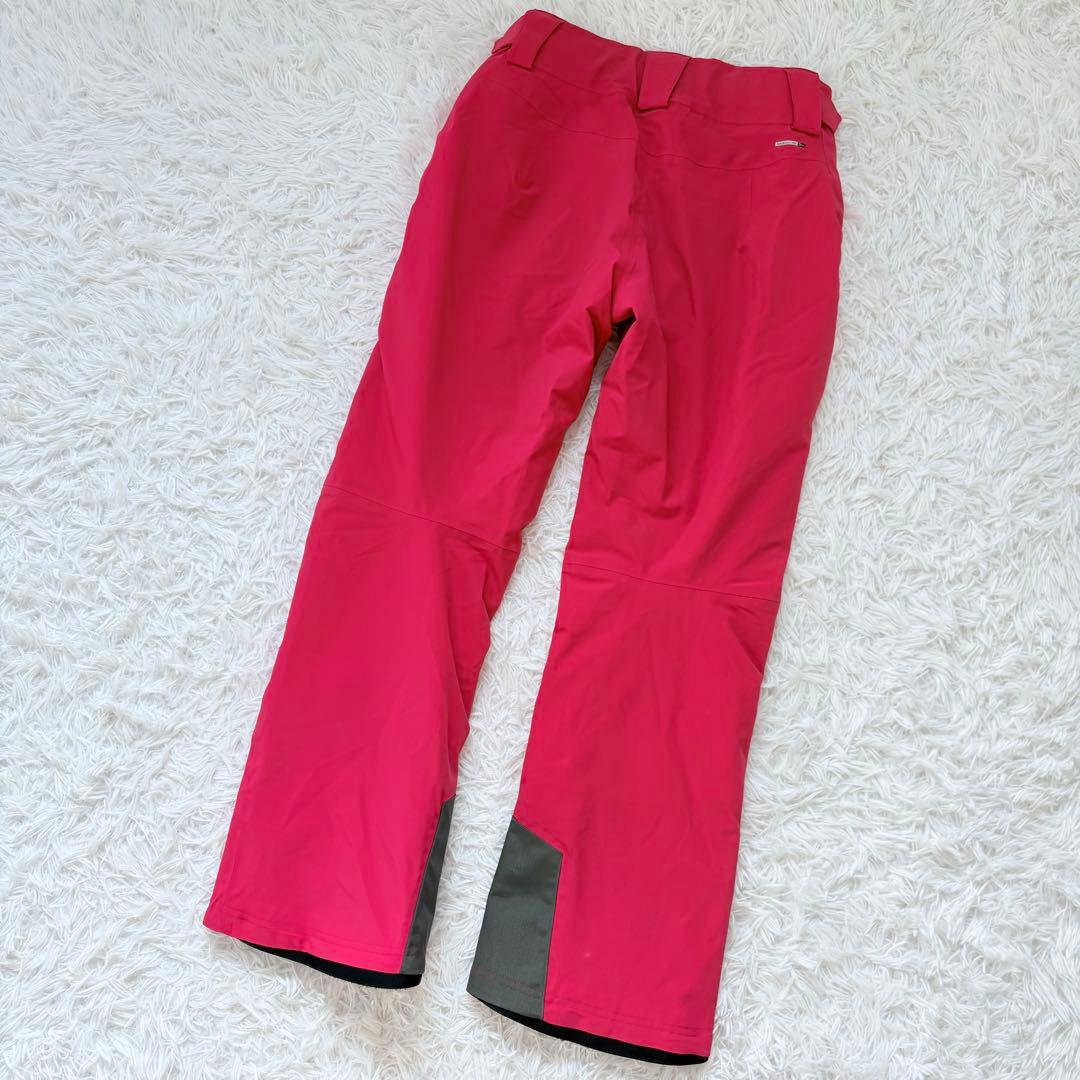 salomon サロモン レディース スキースノボパンツ レッド Lサイズ