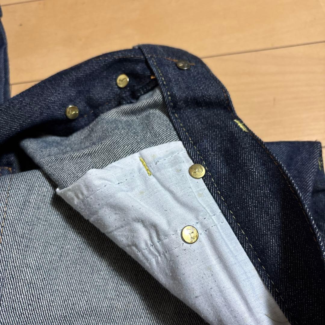 エヴィス　ストレートデニム　カジュアル　インディゴ　サイズ32