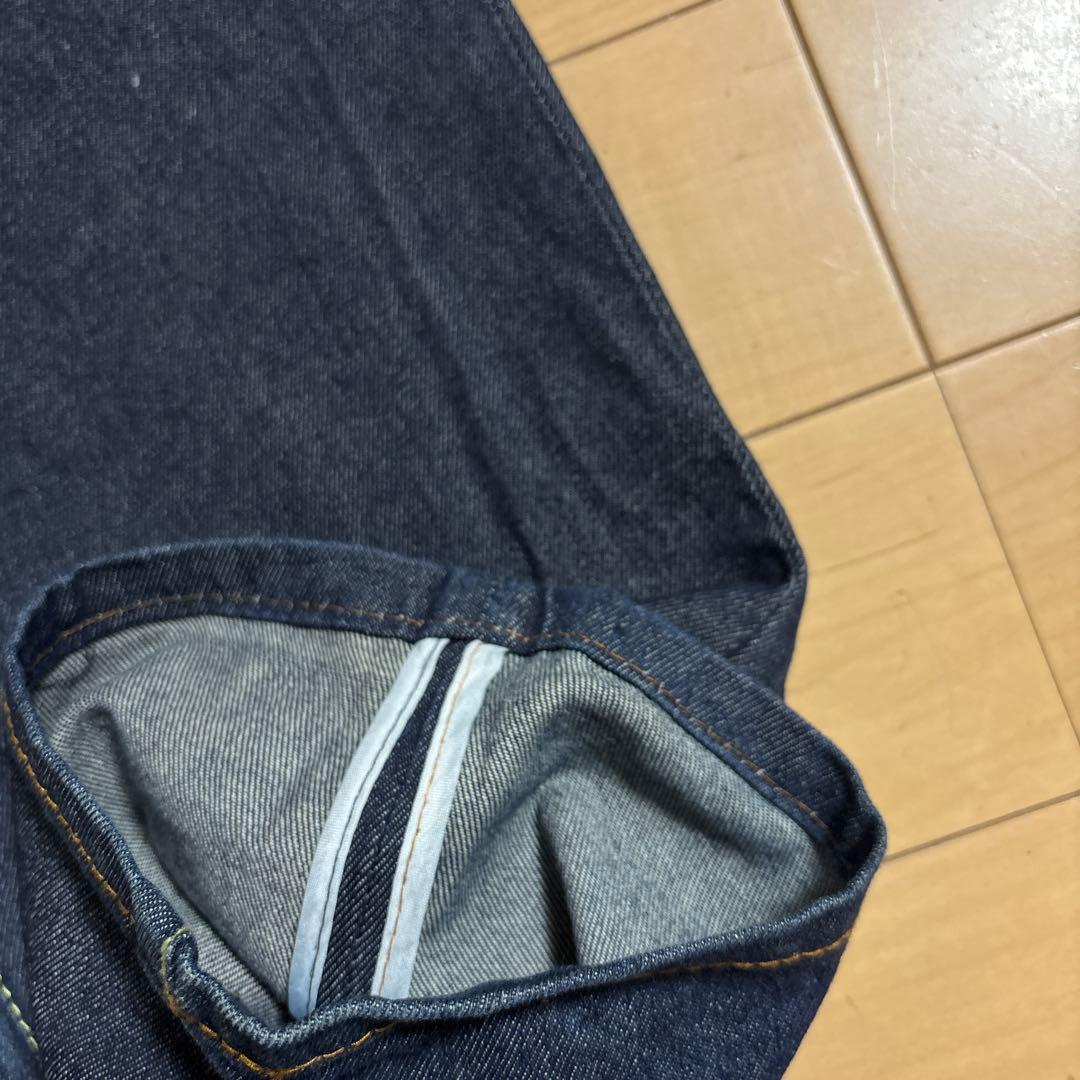 エヴィス　ストレートデニム　カジュアル　インディゴ　サイズ32