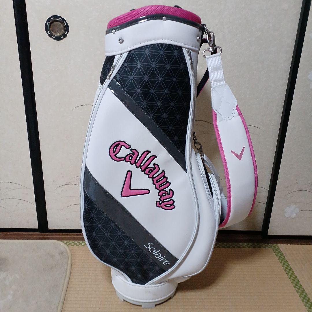 Callaway Solaire ゴルフバッグ ホワイト/ピンク