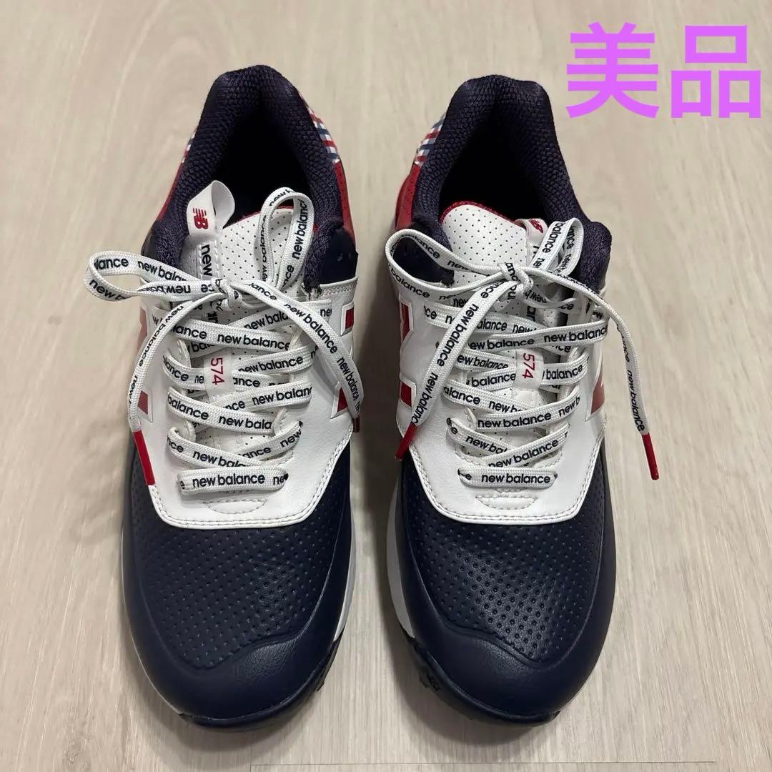 【美品】ニューバランス ゴルフシューズ 574 24.5cm
