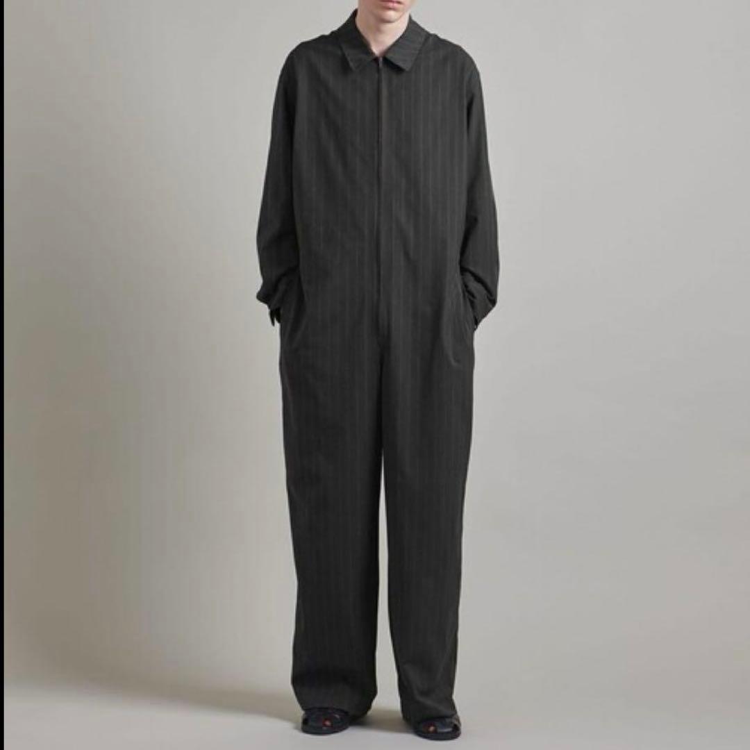 新品タグ付き✨　LOEFF ヘリンボーン ストライプ オールインワン24AW