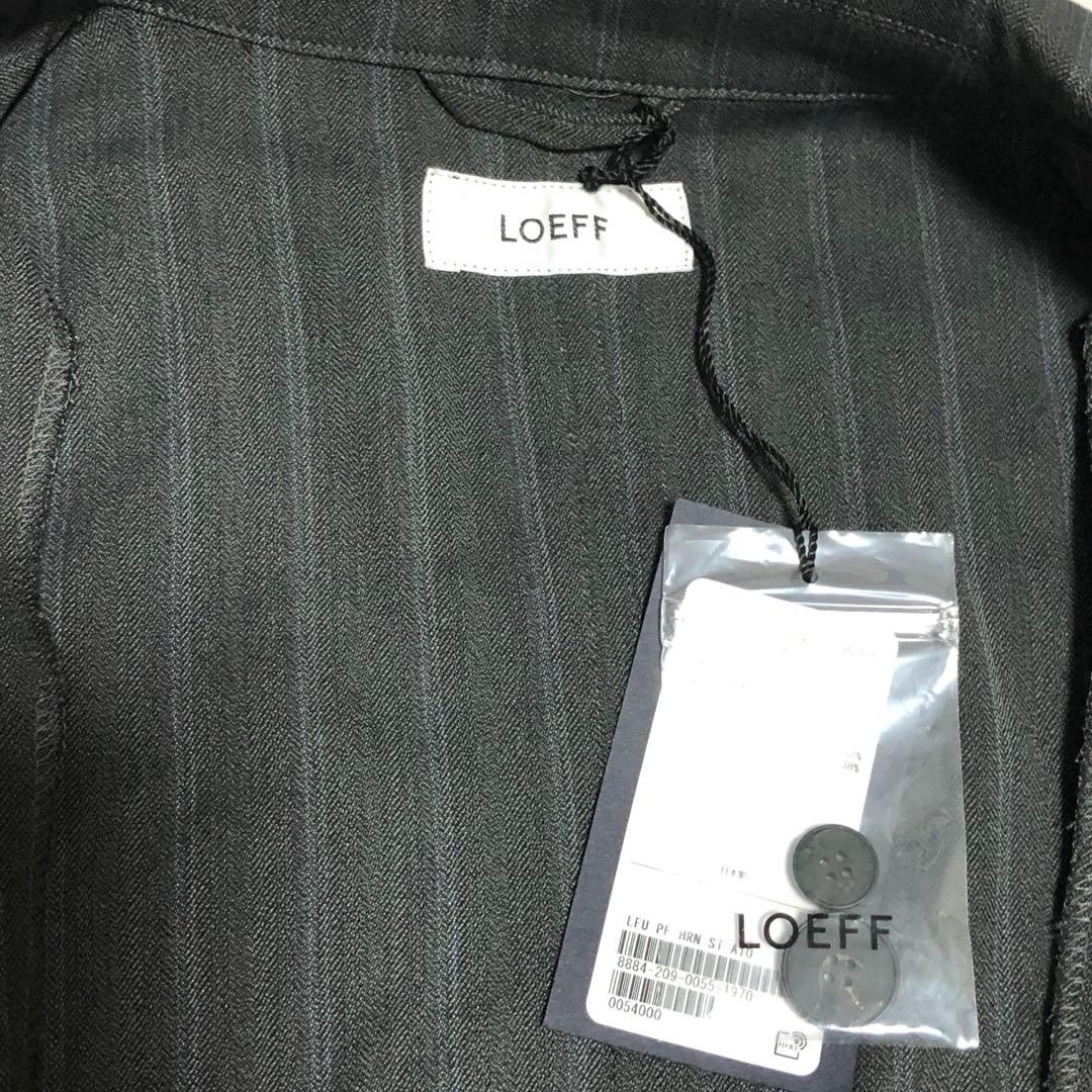 新品タグ付き✨　LOEFF ヘリンボーン ストライプ オールインワン24AW