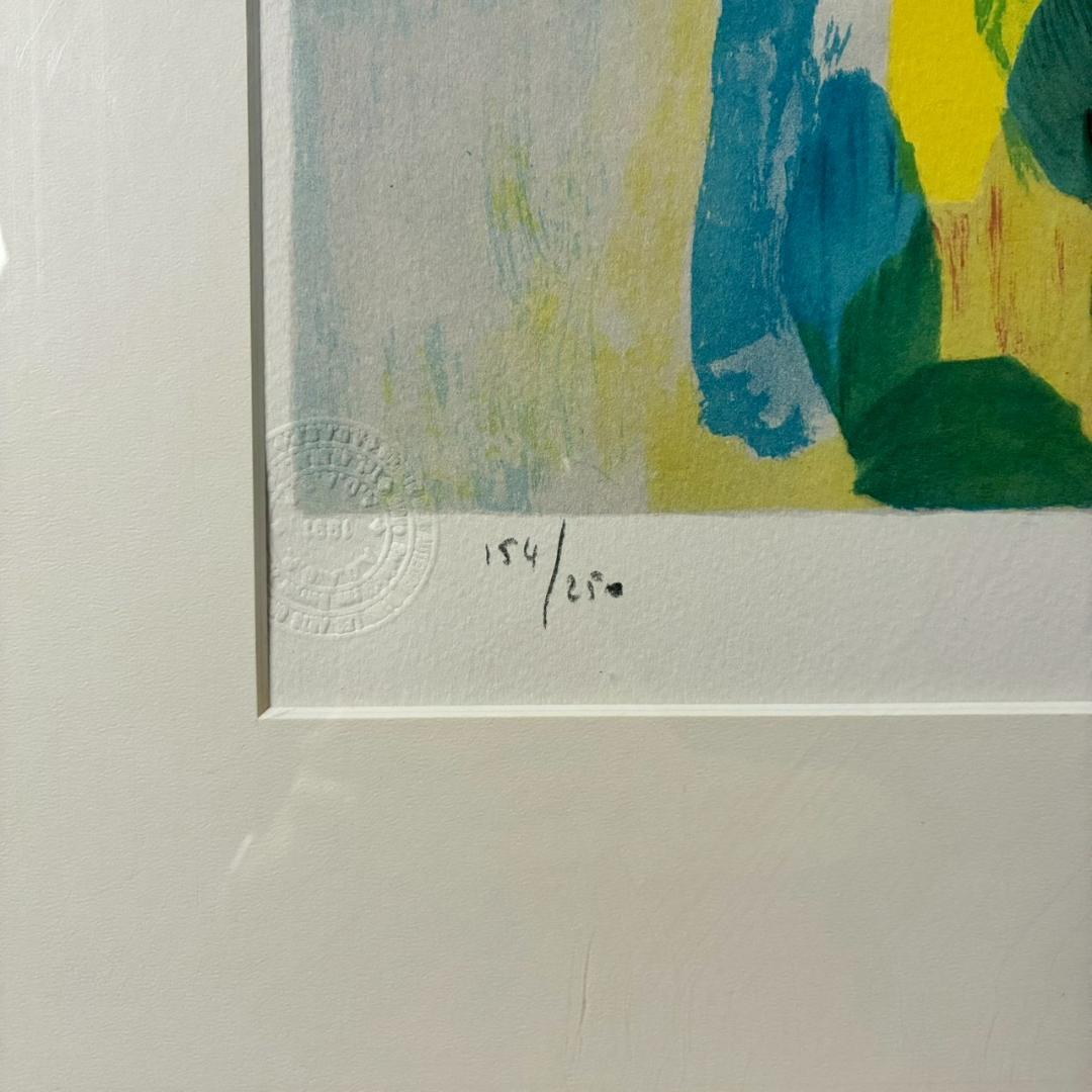 美品 マリー・ローランサン「夢想（二人の女）」リトグラフ 刷師サイン入 フランス