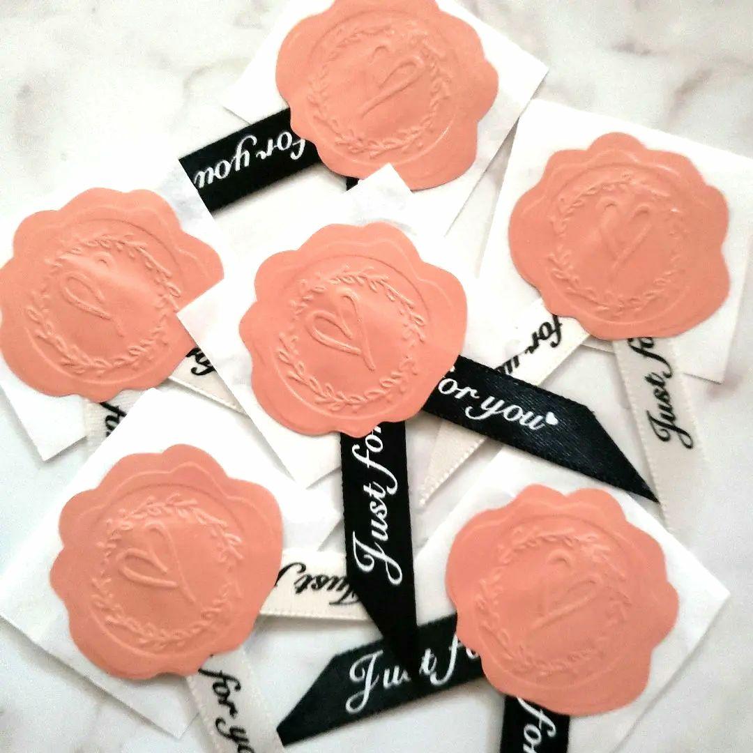 No.188　リボン付きサンキューシール　リボンシール　ギフトシール　ラッピング