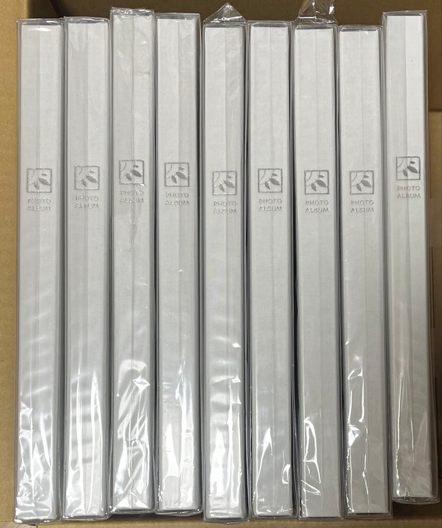 ナカバヤシ フォトアルバム L判 ブロマイド 9冊セット ホワイト