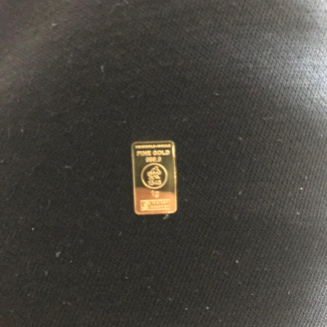 値下げ不可　純金　バー　24k インゴット　999