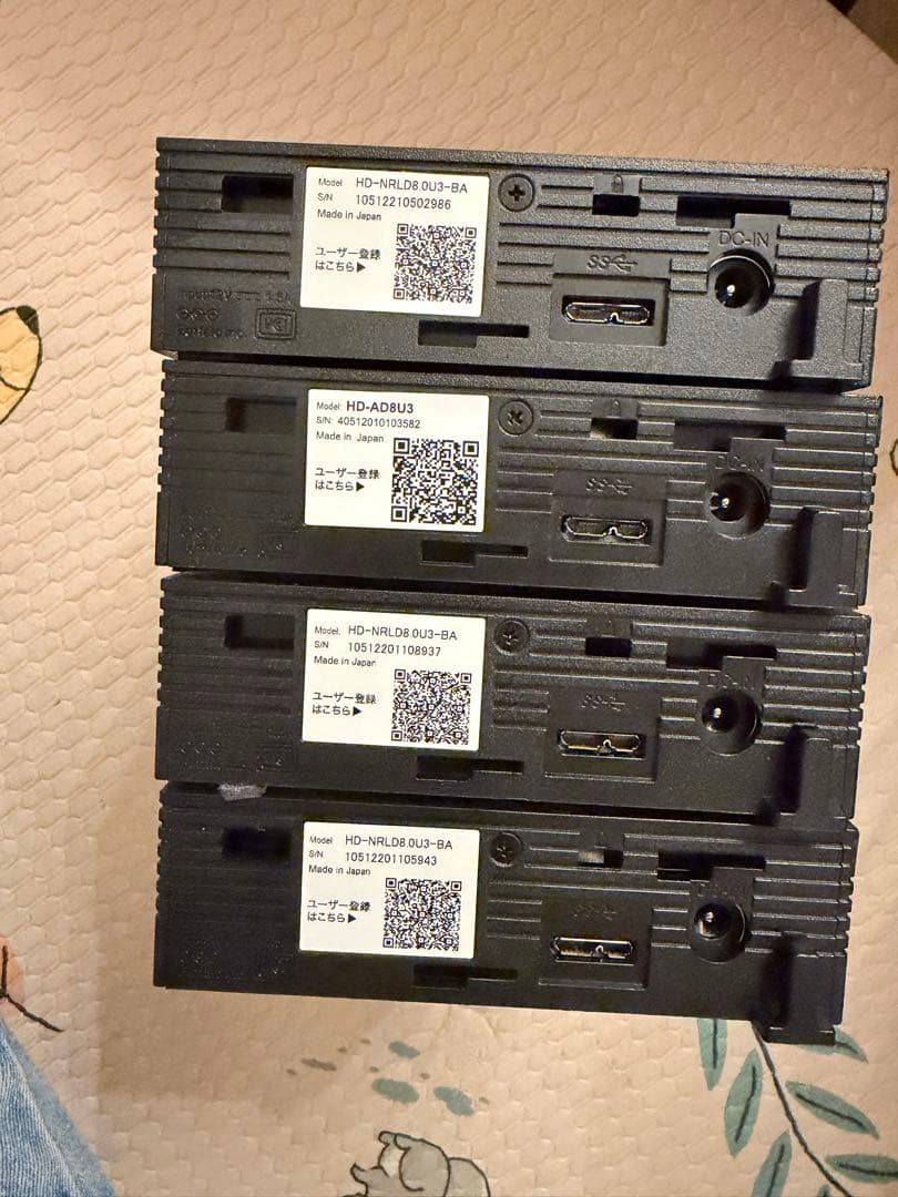 BUFFALO HD-ADRU3 外部ストレージ 4個セット