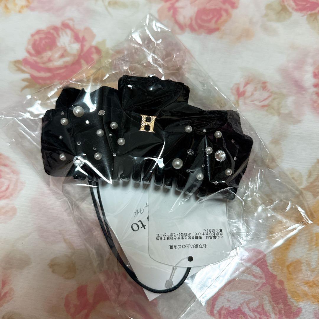 ヘアアクセサリー herlipto Crystal Ribbon Hair Clip